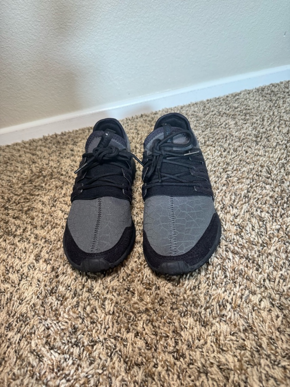 Adidas Tubular Gray and Black Casual Sneakers
